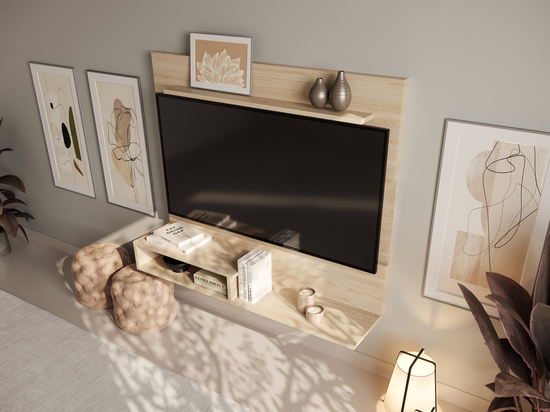 Hudson Wooden Wall-Mounted TV Panel
