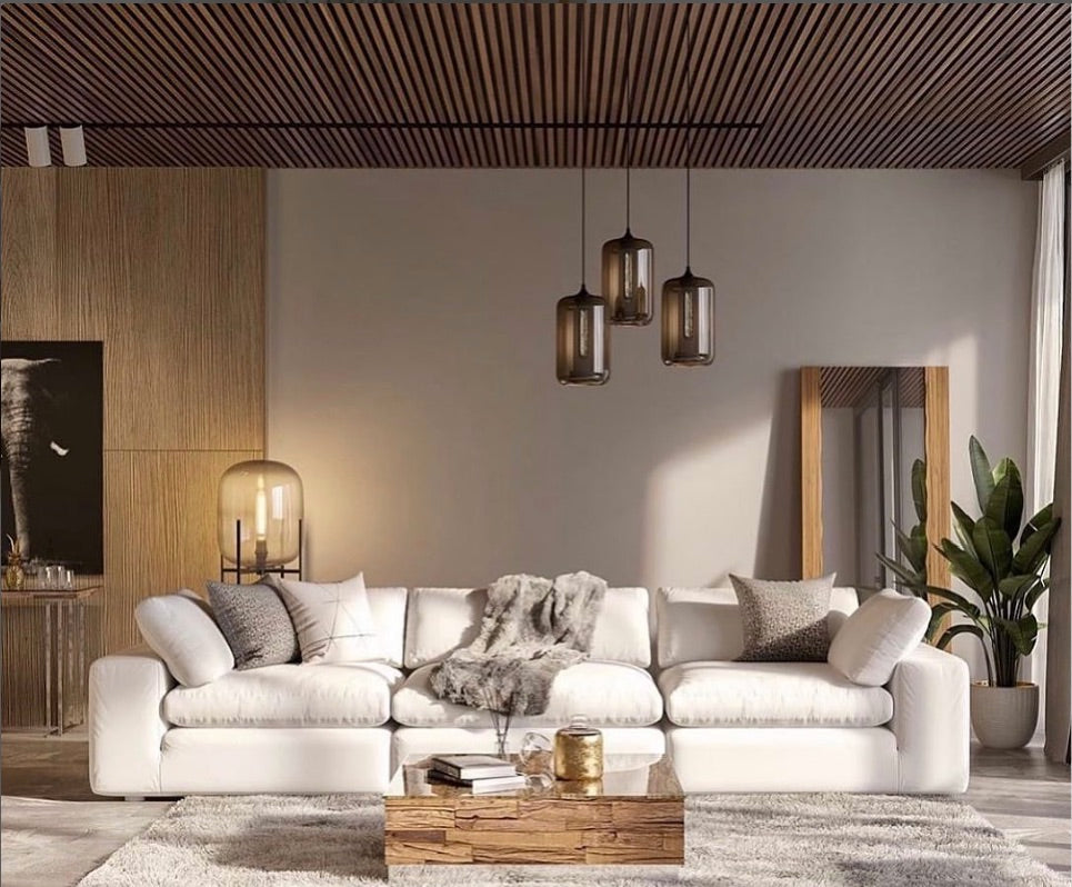 Fluted Dark Ash Thermowood Wall Panels