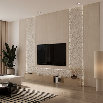 Luminous Ridge - Pre-Designed Wall Panel Kit with LED Lighting