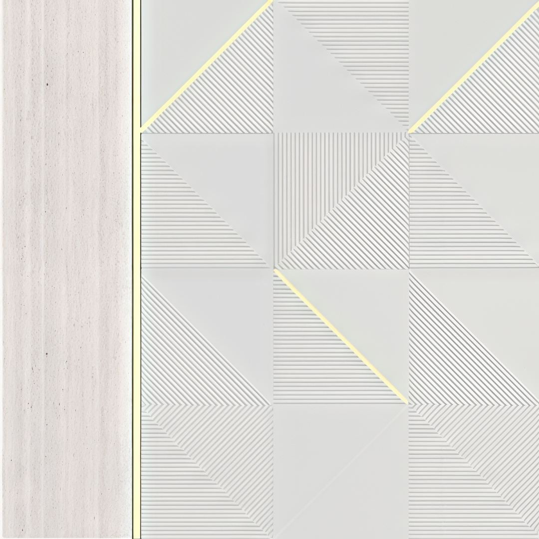 Facet Light Pre-Designed 96" x 192" x 1" Wall Panel Kit with LED Lighting