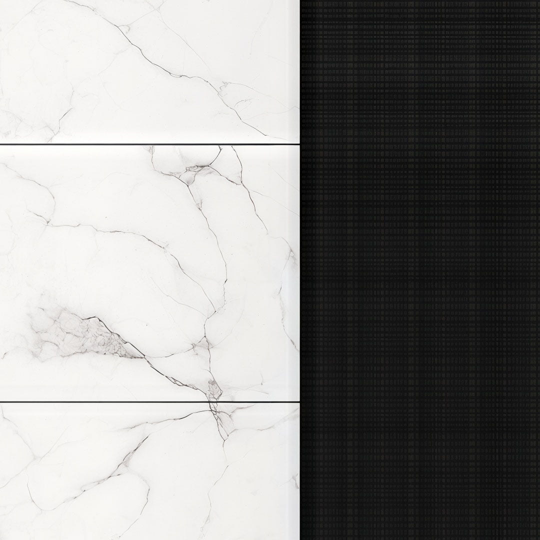 Marble Linea Pre-Designed 72" x 124" x 1" Wall Panel Kit