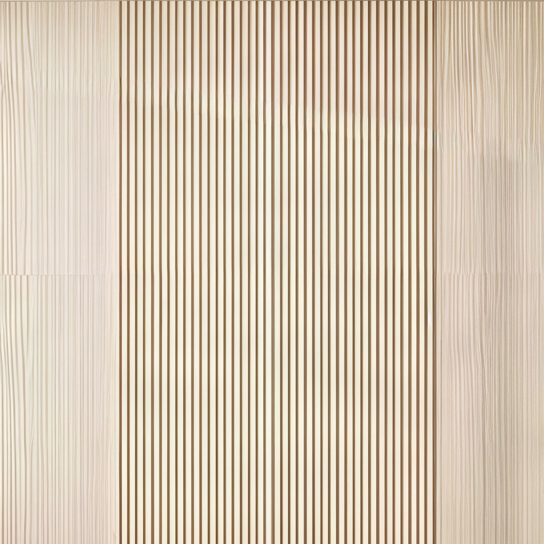 Pure Vertical Pre-Designed 96" x 103" x 1" Wood Wall Panel Kit