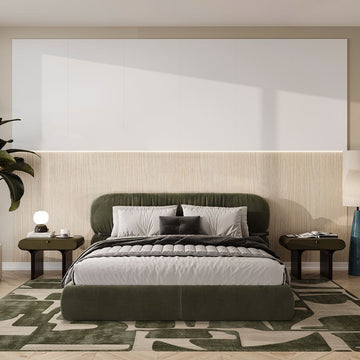 Natural Flow L Pre-Designed 96" x 144" x 1.5" Wall Panel Kit with LED Lighting