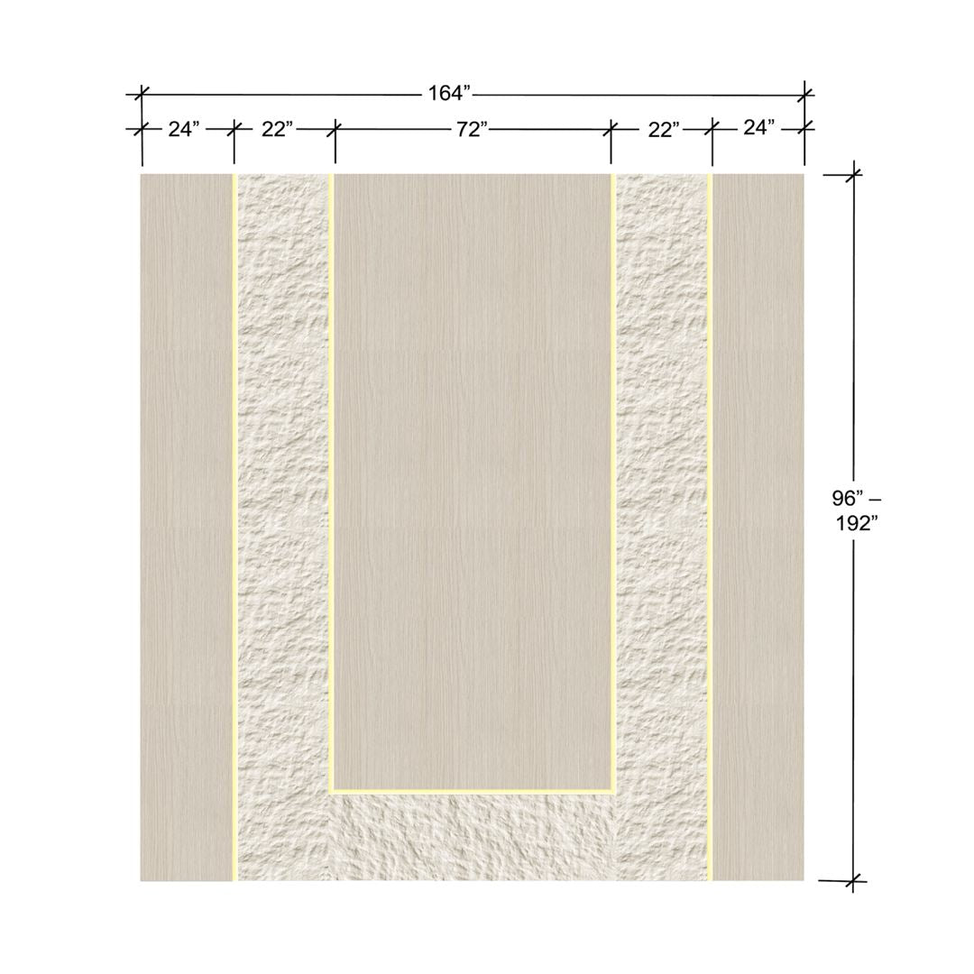Luminous Ridge - Pre-Designed Wall Panel Kit with LED Lighting
